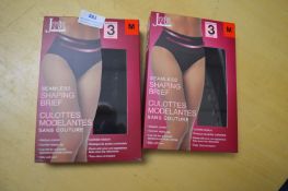 Jezebel Seamless Shaping Briefs Size: M 2x 3pk