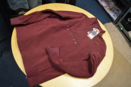 *Nautica Maroon V-Neck Fleece Size: M