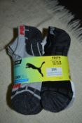 Ten Assorted Pairs of Puma Youth’s Low Cut Socks Size: 2.5-5