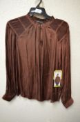 *Hilary Radley Chocolate Blouse Size: S