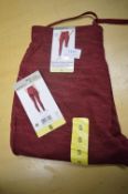 *Mondetta Red Brushed Jacquard Leggings Size: S