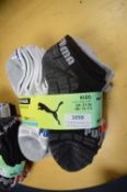 10 Pairs of Puma Kid’s Low Cut Drycell Socks Size: 12-1.5
