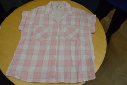 *Jachs Girlfriend Blush Plaid Short Sleeve Top Size: S