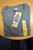 *Orvis Blue Long Sleeve V-Neck Top Size: S