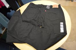 *Levi’s 514 Straight Leg Black Jeans Size: 38x32