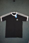 Adidas Three Stripe Black T-Shirt Size: M