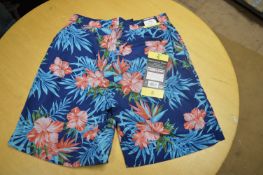 *Kirkland Signature Men’s Flower Pattern Swim Shorts Size: S