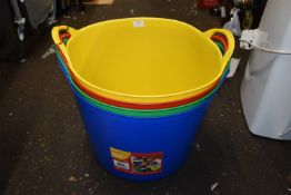 *Four Flexi Tubs (one handle faulty)