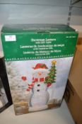 *LED Snowman Lantern
