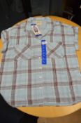 *Jachs Girlfriend Teal Plaid Short Sleeve Top Size: M