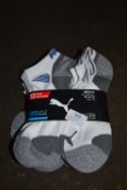 *Puma Men’s Trainer Socks Size: 6-8 10pk