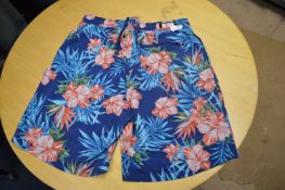 *Kirkland Signature Men’s Flower Pattern Swim Shorts Size: M