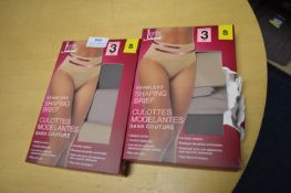*Jezebel Seamless Shaping Briefs Size: S 2x 3pk