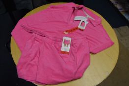 *Weatherproof Vintage Pink Short Sleeve Top and Shorts Size: M