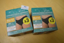 *Washable Period Underwear Size: M 2x 3pk