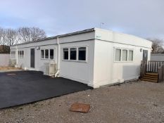 *Five Section Modular Building 19m x 8m - Features 4 Air Con Units, Electric Heating, Steel Security