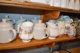 *Assorted Boone China Cups & Saucers, Porcelain Teapots, China Milk and Cream Jugs, Side Plates, Tea