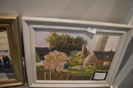 *Original Oil on Board by Pat Thompson “Views from an Upstairs Window, Howden”