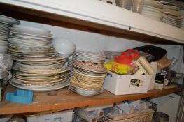 *Contents of Top Shelf to Include Assorted cake Decorating Equipment, Disposable Cutlery, Assorted