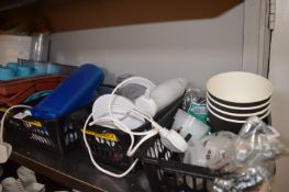 *Baskets of Assorted Piping Bags, Hand Blenders, Ice Cube Trays, etc.