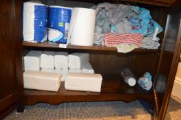 *Contents of Sideboard (lot 148) to Include Assorted Disposable Paper Hand Towels, etc.