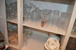 *Contents of Sales Counter Including Branded Pint Glasses, Teapots, Cake Dome, Wooden Cutlery, Order