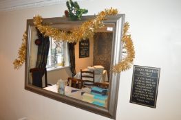 *Framed Wall Mirror 105x75cm