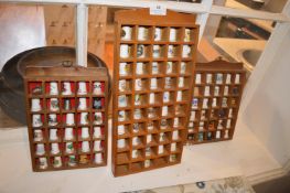 *Collection of Porcelain Thimbles, and Three Rack
