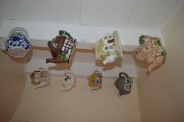 *Eight Decorative & Novelty Teapots