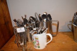 *Assorted Teaspoons and Sugar Tongs