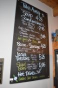 *Chalkboard Takeaway Menu