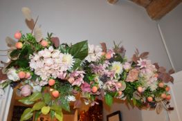 *Artificial Flower Over Door Decoration