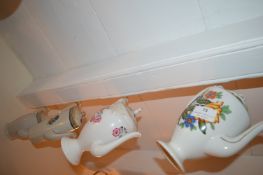 *Eight Decorative & Novelty Teapots