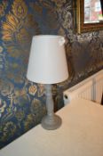 *Grey Table Lamp with Shade