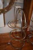 *Two Chrome Three Tier Cake Stands