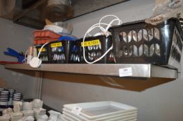 *Stainless Steel Wall Mounted Shelf 110x33cm