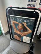 *Freestanding Perspex and Tubular Steel Sign Board