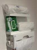 *Wall Mounted Disposable Apron and Wipe Dispenser, and Two Clip Frames