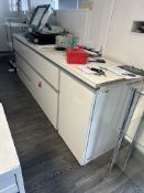 *High Gloss White Drawer and Storage Unit