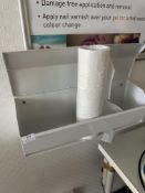 *Wall Mounted Dispenser and a Roll of Disposable Aprons