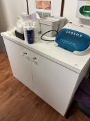 *High Gloss Cupboard with Simulated Crystal Handles