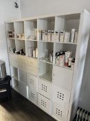 *Matt White Storage & Display Unit with Drawers and Pigeonholes