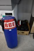 BBE Kickboxing Bag, plus Helmets, Pads, etc.