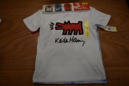 Keith Haring Kid’s T-Shirt 3pk Size: 7-8 years