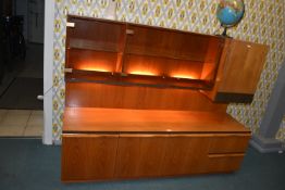 1970’s Mcintosh Teak Glazed Cabinet with Internal Lighting