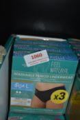 *3x Washable Period Underwear 3pk Size: L