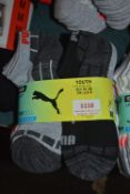 Puma Drycell Youth’s Low Cut Socks 10pr Size: 2.5-5