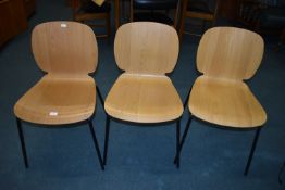 Three Stacking Modular Chairs