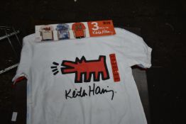 Keith Haring Kid’s T-Shirt 3pk Size: 9-10 years