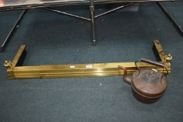 Extending Brass Fireside Fender and a Copper Kettl
